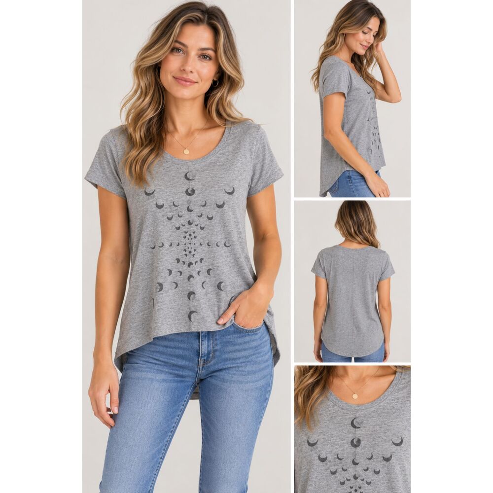 Project Social T Los Angeles Grey Half Moons XS Casual Astronomy